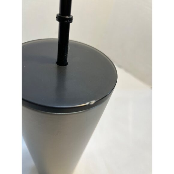 Starbucks  24 0z Matte Gunmetal Sliver and Black Tumbler 2022 Cold Drinks - Picture 5 of 10